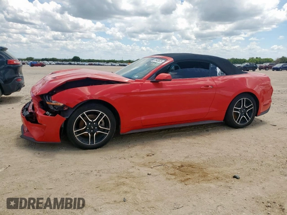 2020 Ford Mustang EcoBoost z VIN 1FATP8UH4L5125880, wystawiony jako Copart lot #61642625 z przebiegiem 75 898 mil mil oraz Szkoda całkowita • Salvage title. Historia ofert i sprzedaży dostępna na DreamBid. Obrazek 1.