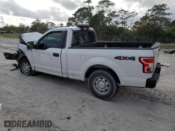 2018 Ford F-150 XL with VIN 1FTMF1EB5JKF62563, listed as a Copart auction lot 44368415 with 84,638 mi miles and Salvage title. Bid and sale history available at DreamBid. Image 2.