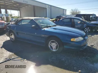 1998 Ford Mustang with VIN 1FAFP4443WF161707, listed as a Copart auction lot 45647115 with 105,205 mi miles and Salvage Title. Bid and sale history available at carsss.com. Image 4.