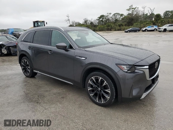 2024 Mazda CX-90 Premium with VIN JM3KKDHA5R1110905, listed as a Copart auction lot 42195375 with 17,575 mi miles and Salvage title. Bid and sale history available at DreamBid. Image 4.