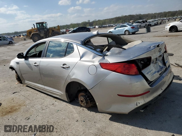 2015 Kia Optima LX with VIN KNAGM4A70F5531536, listed as a Copart auction lot 53731885 with Not provided miles and Salvage title. Bid and sale history available at DreamBid. Image 2.