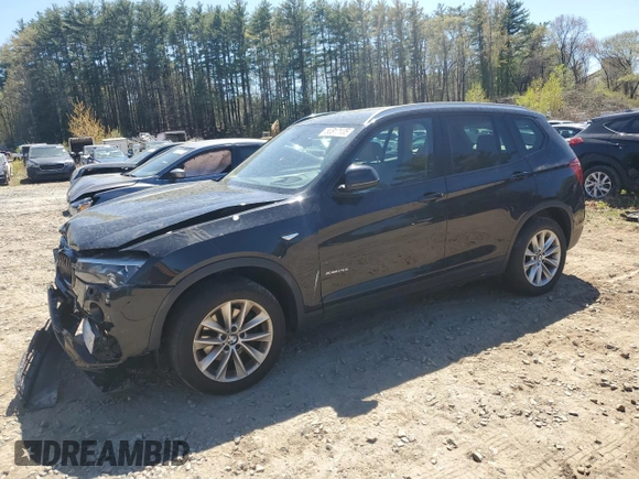 2015 BMW X3 xDrive28i with VIN 5UXWX9C51F0D50006, listed as a Copart auction lot 55312035 with 158,404 mi miles and Clean Title. Bid and sale history available at DreamBid. Image 1.