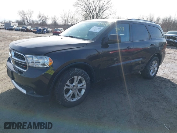 2013 Dodge Durango SXT with VIN 1C4RDJAG3DC512367, listed as a IAAI auction lot 41721437 with 176,092 mi miles. Bid and sale history available at carsss.com. Image 2.