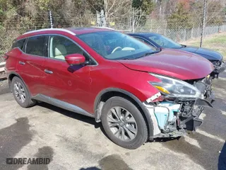2018 Nissan Murano Platinum with VIN 5N1AZ2MG8JN172239, listed as a IAAI auction lot 41816237 with 135,714 mi miles. Bid and sale history available at carsss.com. Image 1.