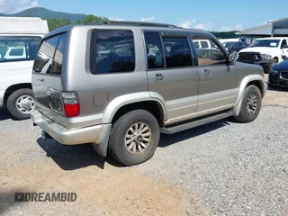 2000 Isuzu Trooper S with VIN JACDJ58X8Y7J10132, listed as a IAAI auction lot 42731475 with 161,020 mi miles and . Bid and sale history available at DreamBid. Image 4.