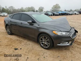 2017 Ford Fusion S with VIN 3FA6P0G78HR339132, listed as a Copart auction lot 51524595 with 101,345 mi miles and Salvage Title. Bid and sale history available at DreamBid. Image 4.