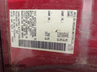 2014 Nissan Altima SL with VIN 1N4BL3AP9EC427296, listed as a IAAI auction lot 42709463 with 64,919 mi miles and . Bid and sale history available at DreamBid. Image 9.