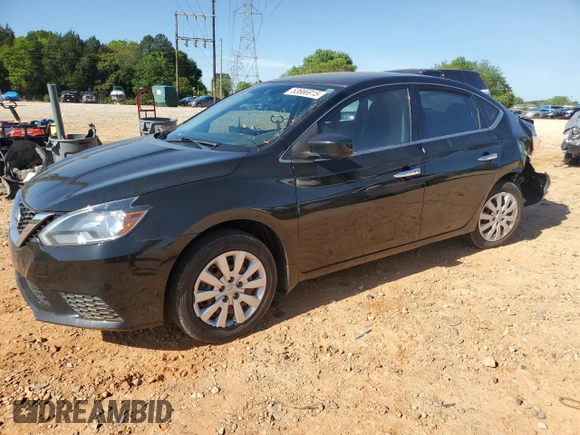 2017 Nissan Sentra SV with VIN 3N1AB7AP1HL722100, listed as a Copart auction lot 53666915 with 147,299 mi miles and Salvage Title. Bid and sale history available at carsss.com. Image 1.