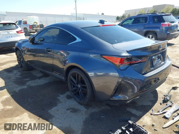 2024 Lexus RC with VIN JTHDA5BC4R5012766, listed as a IAAI auction lot 41827949 with 959 mi miles. Bid and sale history available at carsss.com. Image 3.