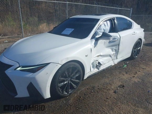 2022 Lexus IS 350 F Sport with VIN JTHGZ1B21N5050374, listed as a IAAI auction lot 41241870 with 25,122 mi miles and . Bid and sale history available at DreamBid. Image 17.