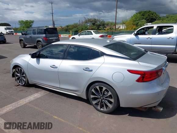 2016 Nissan Maxima SV with VIN 1N4AA6AP5GC395274, listed as a IAAI auction lot 41616698 with 102,736 mi miles and . Bid and sale history available at DreamBid. Image 3.