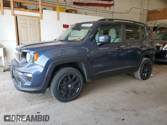 2021 Jeep Renegade 80th Anniversary with VIN ZACNJDBB0MPM45036, listed as a Copart auction lot 58902265 with 49,948 mi miles and Salvage title. Bid and sale history available at DreamBid. Image 1.