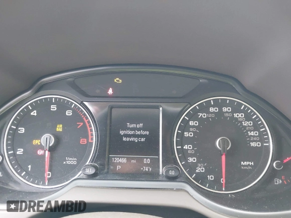 2013 Audi Q5 Premium Plus with VIN WA1LFAFP6DA008569, listed as a IAAI auction lot 42723906 with 120,466 mi miles and . Bid and sale history available at DreamBid. Image 7.
