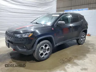2022 Jeep Compass Trailhawk с VIN 3C4NJDDB5NT122384, выставлен на аукционе Copart как лот 57509765 с пробегом 35 077 миль миль и Списание • Salvage title. История ставок и продаж доступна на DreamBid. Изображение 1.