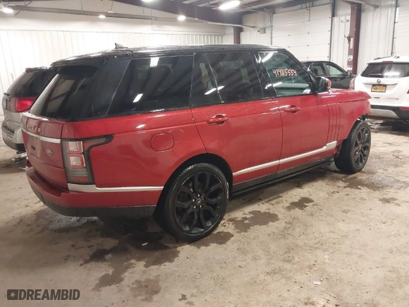 2015 Land Rover Range Rover Supercharged with VIN SALGS2TF4FA235162, listed as a IAAI auction lot 41485554 with NaN miles. Bid and sale history available at carsss.com. Image 4.