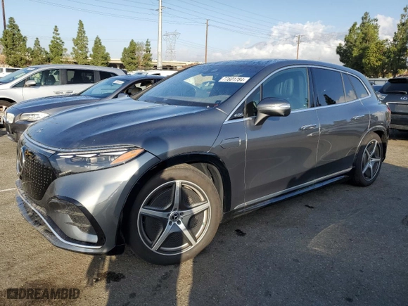 2023 Mercedes-Benz EQS with VIN 4JGDM4EB1PA018496, listed as a Copart auction lot 77601784 with NaN miles and Salvage Title. Bid and sale history available at carsss.com. Image 1.
