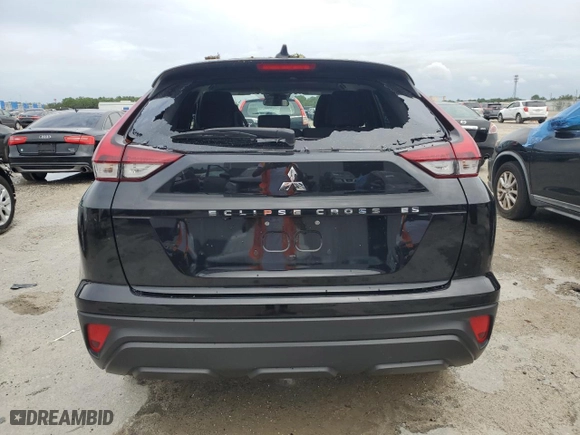 2023 Mitsubishi Eclipse Cross ES with VIN JA4ATUAA9PZ049613, listed as a Copart auction lot 74074014 with 16,710 mi miles and Salvage Title. Bid and sale history available at carsss.com. Image 6.