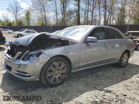 2012 Mercedes-Benz E 350 Luxury with VIN WDDHF8JB1CA538338, listed as a Copart auction lot 53294215 with 126,329 mi miles and Salvage title. Bid and sale history available at DreamBid. Image 1.