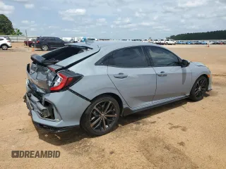 2021 Honda Civic Sport with VIN SHHFK7H42MU211162, listed as a Copart auction lot 54780215 with 84,938 mi miles and Salvage Title. Bid and sale history available at DreamBid. Image 3.