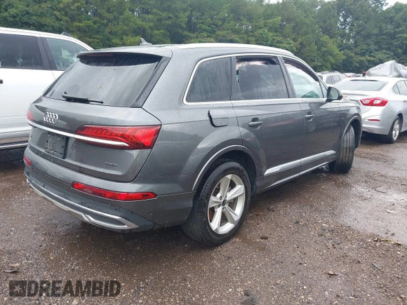 2024 Audi Q7 Premium Plus with VIN WA1LCBF72RD005639, listed as a IAAI auction lot 42542035 with Not provided miles and . Bid and sale history available at DreamBid. Image 4.