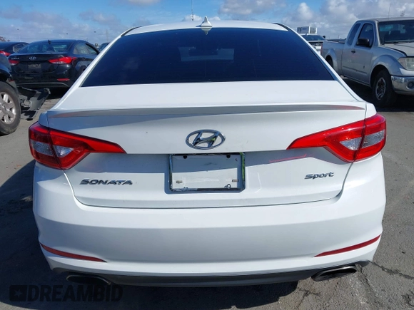 2016 Hyundai Sonata Sport with VIN 5NPE34AFXGH411507, listed as a IAAI auction lot 41592868 with 96,627 mi miles and . Bid and sale history available at DreamBid. Image 16.