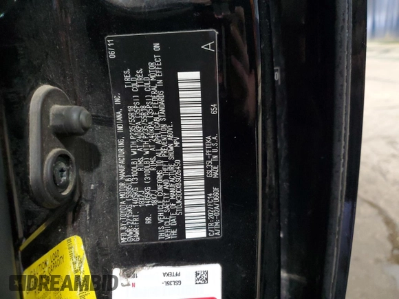 2011 Toyota Sienna LE with VIN 5TDJK3DCXBS026450, listed as a Copart auction lot 52324565 with 227,892 mi miles and Clean Title. Bid and sale history available at carsss.com. Image 13.