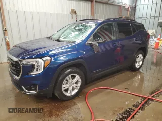 2022 GMC Terrain SLE z VIN 3GKALTEV4NL183807, wystawiony jako Copart lot #56505325 z przebiegiem 55 698 mil mil oraz Szkoda całkowita • Salvage title. Historia ofert i sprzedaży dostępna na DreamBid. Obrazek 1.