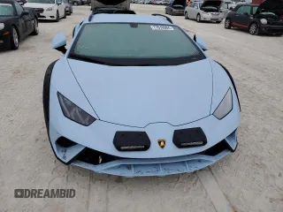 2024 Lamborghini Huracan z VIN ZHWUG7ZF0RLA28142, wystawiony jako Copart lot #77010504 z przebiegiem Nie podano mil oraz Szkody całkowita. Historia ofert i sprzedaży dostępna na DreamBid. Obrazek 5.