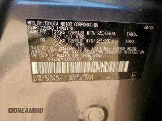 2016 Toyota RAV4 Limited с VIN JTMDJREV2GD050103, выставлен на аукционе Copart как лот 59172525 с пробегом 122 225 миль миль и Списание • Salvage title. История ставок и продаж доступна на DreamBid. Изображение 13.