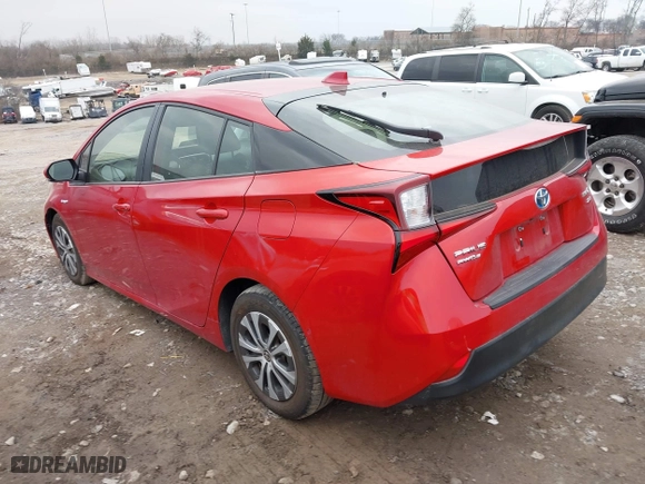 2022 Toyota Prius LE with VIN JTDL9MFU9N3035002, listed as a IAAI auction lot 41512794 with 39,740 mi miles. Bid and sale history available at carsss.com. Image 3.