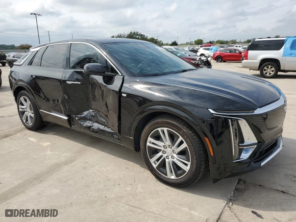 2024 Cadillac LYRIQ Tech with VIN 1GYKPMRK4RZ110214, listed as a Copart auction lot 68980664 with 0 mi miles and Salvage Title. Bid and sale history available at carsss.com. Image 4.