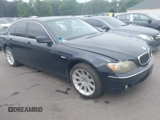 2006 BMW 7 Series 750i with VIN WBAHL83536DT01280, listed as a IAAI auction lot 42434025 with 181,189 mi miles and . Bid and sale history available at DreamBid. Image 1.
