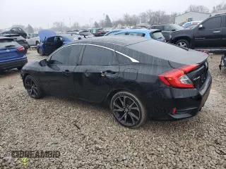 2019 Honda Civic Sport with VIN 2HGFC2F83KH550562, listed as a Copart auction lot 43121715 with 83,035 mi miles and Salvage title. Bid and sale history available at DreamBid. Image 2.