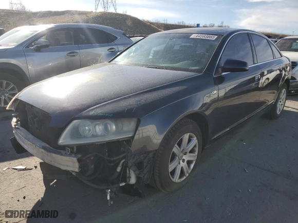 2005 Audi A6 with VIN WAUDG74F75N093384, listed as a Copart auction lot 44593865 with 133,161 mi miles and Salvage Title. Bid and sale history available at carsss.com. Image 1.