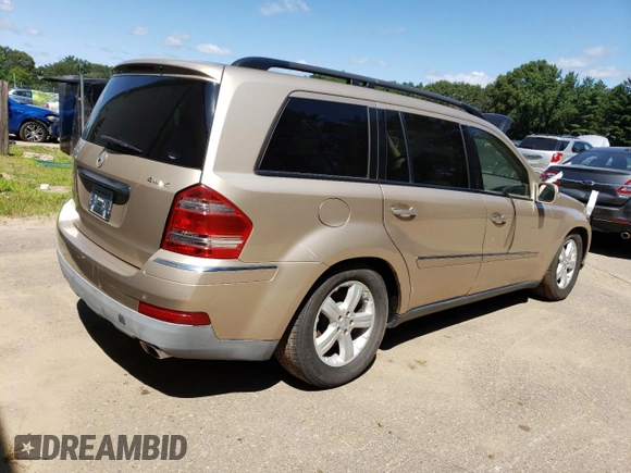 2007 Mercedes-Benz GL-Class with VIN 4JGBF71E07A134839, listed as a Copart auction lot 63412214 with 113,294 mi miles and Non Repairable. Bid and sale history available at carsss.com. Image 3.