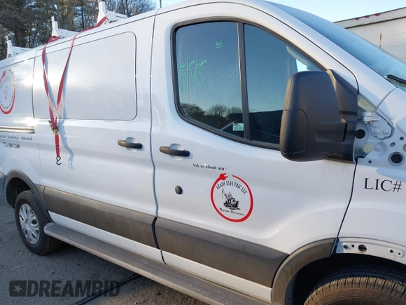 2019 Ford Transit with VIN 1FTYR1YM8KKB35286, listed as a IAAI auction lot 41296409 with 51,489 mi miles and . Bid and sale history available at DreamBid. Image 13.