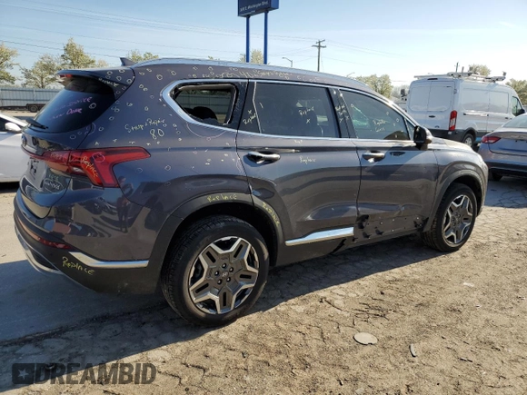 2022 Hyundai Santa Fe Hybrid Limited with VIN KM8S5DA13NU051657, listed as a Copart auction lot 50214674 with 31,831 mi miles. Bid and sale history available at carsss.com. Image 3.