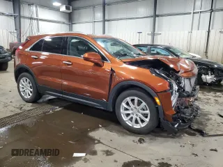 2019 Cadillac XT4 AWD Luxury with VIN 1GYFZBR44KF147644, listed as a Copart auction lot 42345385 with 50,919 mi miles and Salvage Title. Bid and sale history available at carsss.com. Image 4.