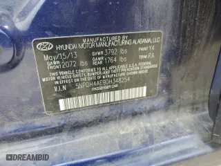 2013 Hyundai Elantra GLS PZEV with VIN 5NPDH4AE9DH348254, listed as a Copart auction lot 47541245 with 178,074 mi miles and Salvage Title. Bid and sale history available at carsss.com. Image 13.