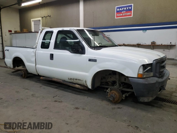 2003 Ford F-250 with VIN 3FTNX21L43MB35635, listed as a Copart auction lot 86396734 with Not provided miles and Salvage title. Bid and sale history available at DreamBid. Image 4.
