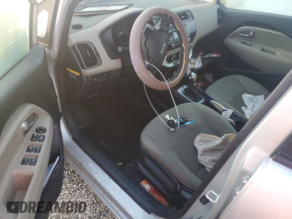 2016 Kia Rio LX with VIN KNADM5A35G6621492, listed as a Copart auction lot 74550634 with Not Provided miles and Non Repairable. Bid and sale history available at DreamBid. Image 8.