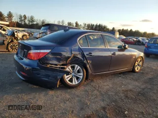 2010 BMW 5 Series 528i with VIN WBANU5C56AC442034, listed as a Copart auction lot 83315124 with 167,348 mi miles and Salvage Title. Bid and sale history available at carsss.com. Image 3.