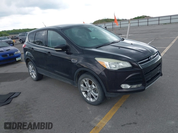 2013 Ford Escape SEL z VIN 1FMCU9H90DUC34965, wystawiony jako IAAI lot #42361165 z przebiegiem 177 387 mil mil oraz . Historia ofert i sprzedaży dostępna na DreamBid. Obrazek 1.