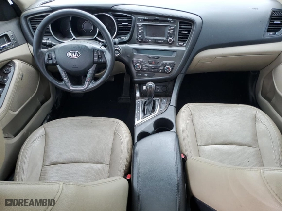 2013 Kia Optima EX with VIN 5XXGN4A7XDG220009, listed as a Copart auction lot 51785415 with 0 mi miles and Salvage Title. Bid and sale history available at carsss.com. Image 8.