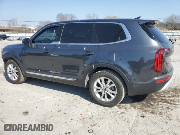 2020 Kia Telluride LX with VIN 5XYP24HCXLG090741, listed as a Copart auction lot 48859185 with 88,597 mi miles and Salvage Title. Bid and sale history available at carsss.com. Image 2.