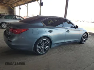 2017 Infiniti Q50 Premium with VIN JN1EV7AR0HM832300, listed as a Copart auction lot 60761625 with 186,479 mi miles and Clean title. Bid and sale history available at DreamBid. Image 3.
