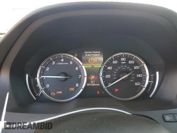 2020 Acura MDX with VIN 5J8YD4H34LL041619, listed as a Copart auction lot 50022165 with 77,188 mi miles and Salvage Title. Bid and sale history available at carsss.com. Image 9.