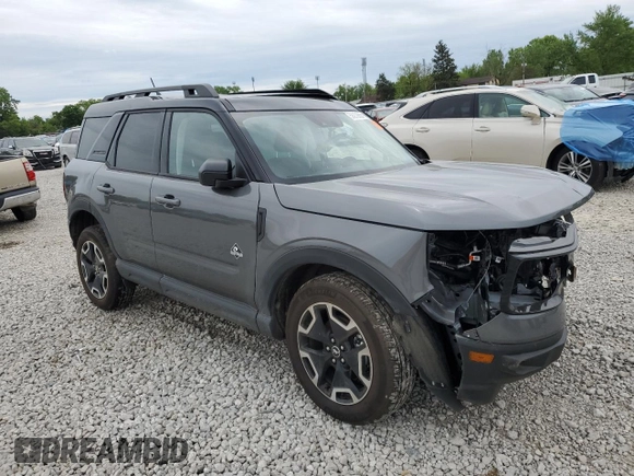 2024 Ford Bronco Sport Outer Banks with VIN 3FMCR9C68RRF08281, listed as a Copart auction lot 56272655 with Not provided miles and Salvage title. Bid and sale history available at DreamBid. Image 4.