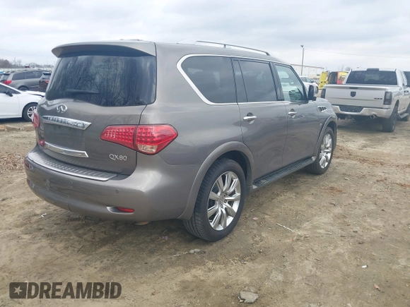 2014 Infiniti QX80 z VIN JN8AZ2NF0E9554505, wystawiony jako IAAI lot #41528486 z przebiegiem 146 311 mil mil oraz . Historia ofert i sprzedaży dostępna na DreamBid. Obrazek 4.