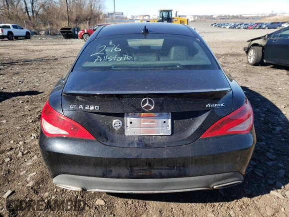 2018 Mercedes-Benz CLA 250 with VIN WDDSJ4GB9JN569279, listed as a Copart auction lot 43084154 with 43,926 mi miles and . Bid and sale history available at DreamBid. Image 6.